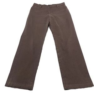 Lee Relaxed Fit Straight Leg High Rise Medium Gray Jeans Women's Sz 12